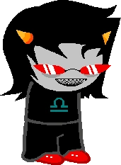 the wonderful default sprite of ms. Terezi Pyrope